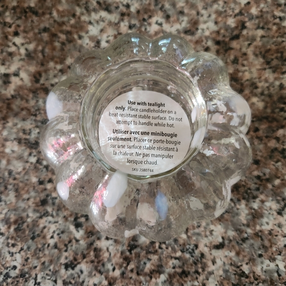 Glass Pumpkin Tealight Holders set of 3 - Picture 2 of 9